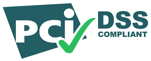 Image of the PCI DSS compliant logo.